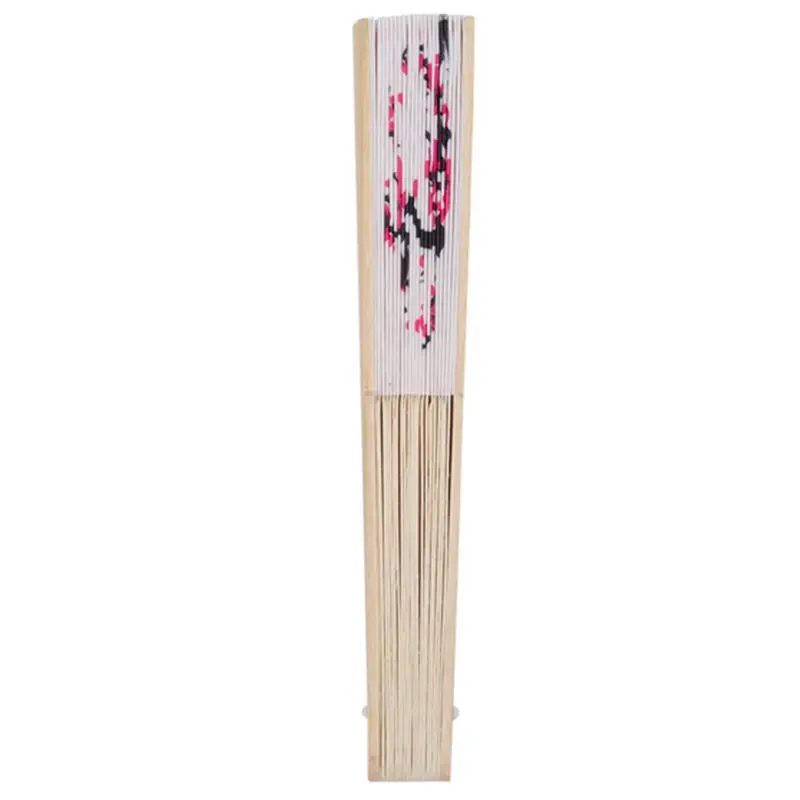 

10Pcs Personalized Printing Elegant Plum Blossom Flower Print Folding Hand Fans Wedding & Party Gift