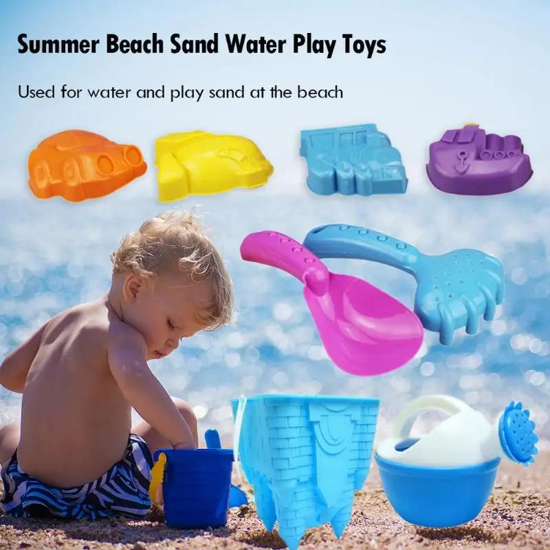 

Kids Summer Seaside Castle Maker Bucket Shovel Beach Sand Water Play Toys