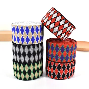 

New 40mm Nylon Elastic Band Rhombic Style Thickening Elastic Belt For DIY handmade garment accessories Waistband Elastic