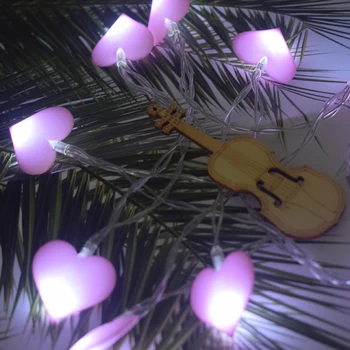 

String Fairy Light Pink String Light Led String Love Heart Wedding Valentine'S Day Christmas Party Garden Garland Lighting
