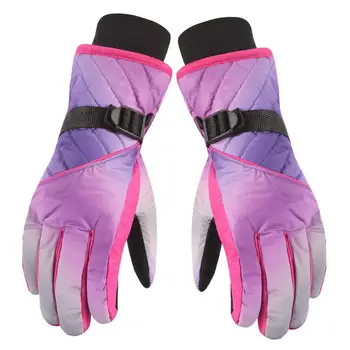 

Women's Thickened Ski Gloves Touch Screen Warm Waterproof Windproof Cold-Proof Gloves for Outdoor Climbing Sports Riding