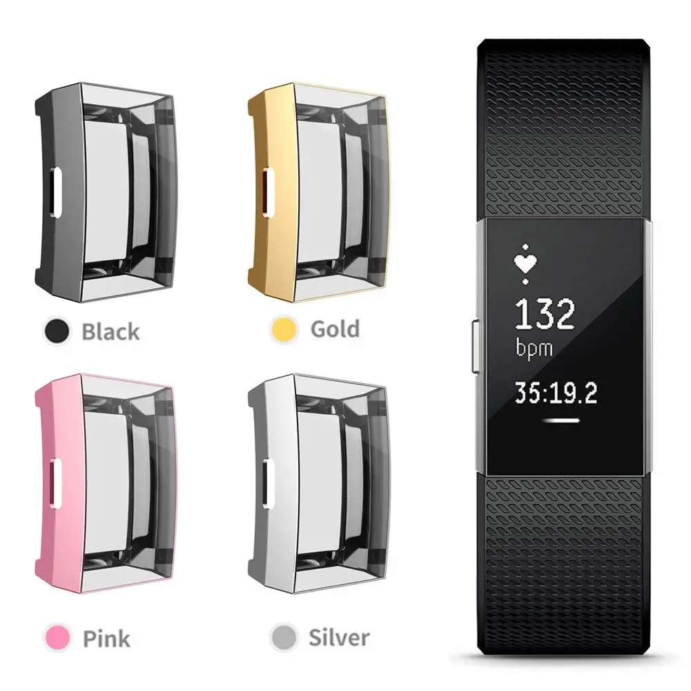

Smart Watch Case For Fitbit Charge 2 Full Coverage TPU Case For Fitbit Charge 2 Screen Protector For Fitbit Charge 2 Case