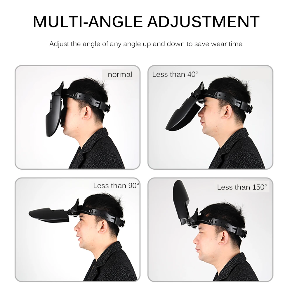 

Portable Automatic Welding Mask Darkening Photoelectric Safety Welder Cap Flat Flip Half Helical Welder Mask Helmet For Welding