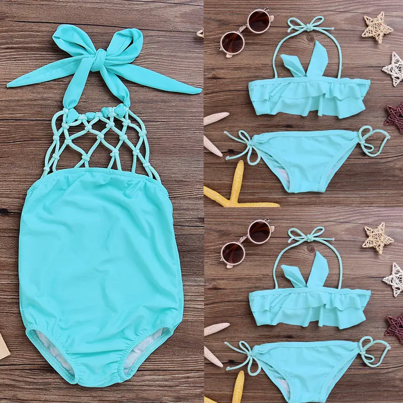 Pudcoco ملابس السباحة مجموعة 2Y-7Y طفل الاطفال الطفل الفتيات Tankini ثوب سباحة مثير ملابس السباحة المايوه بحر