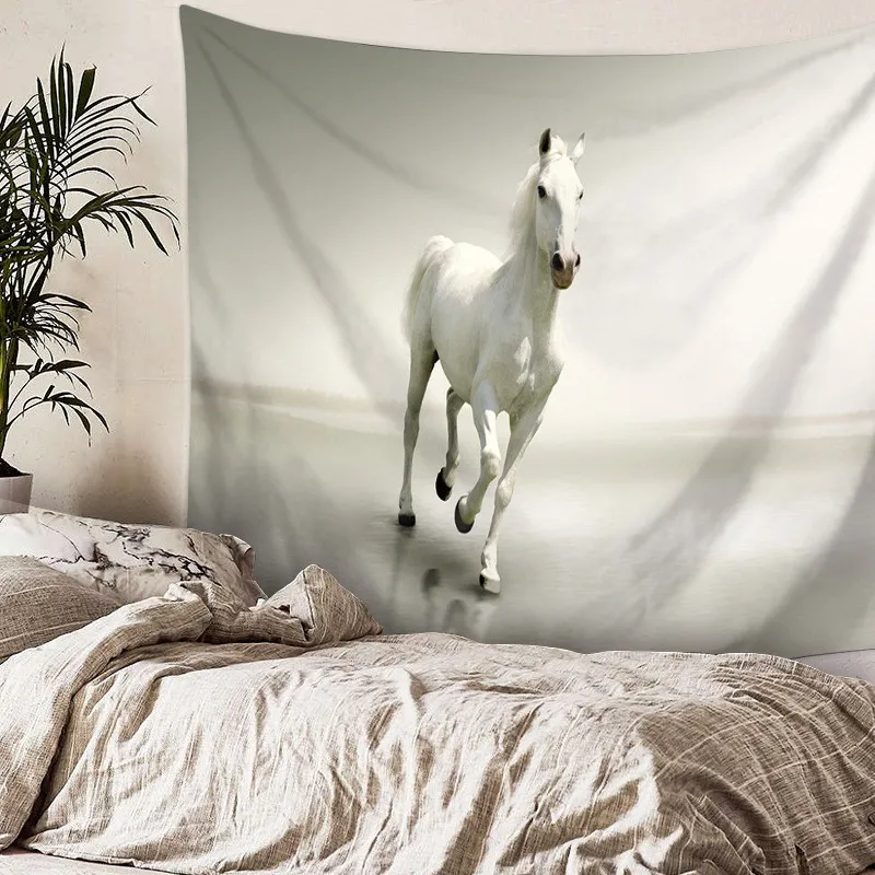 230x180 см животное лошадь Печатный настенный большой Зебра гобелен домашний декоративный постельное белье лето пляж закрытый купальник одеяло коврик