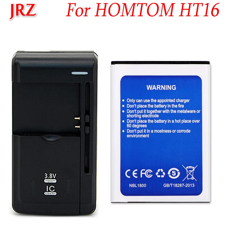 1LOT=2PCS 3000mAh For Homtom HT16 Battery for Pro Bateria Batterij Accumulator +1PC Universal Charger | Мобильные телефоны и