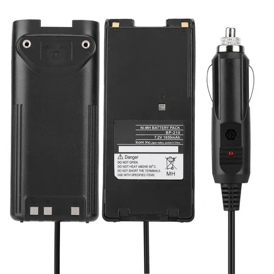 

12V Car Charger Radio Battery Eliminator Adapter for ICOM IC-V8 IC-V82 IC-A6 IC-A24 IC-F3GT