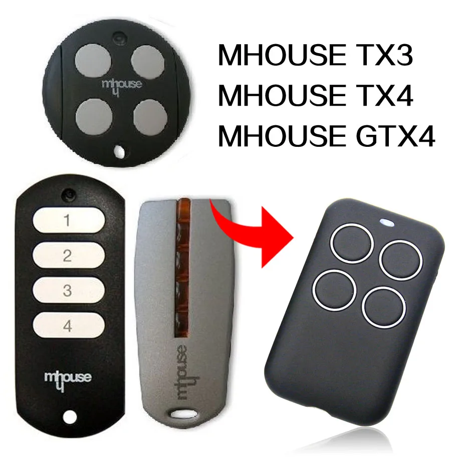 MHOUSE TX3 TX4 GTX4 remote control universal gate remote control MHOUSE