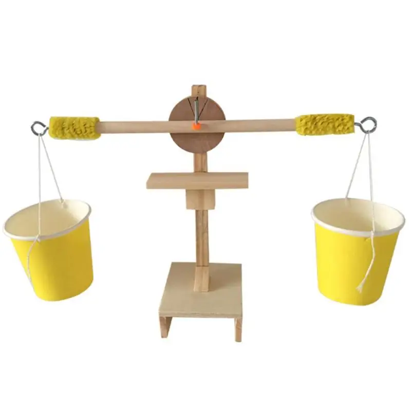 Детские деревянные DIY весы весят комплект модель научный эксперимент игрушечные лошадки для детей раннего образования на День Рожде