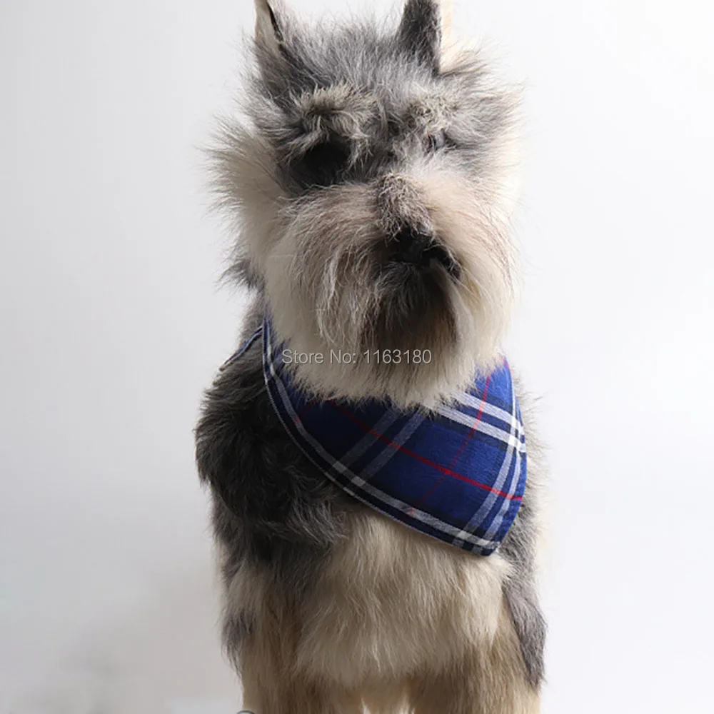 

24pcs/lot New Winter Dog Bandanas Cotton Plaid Washable Pet Bandanas Scarf Bow Ties Collar Cat Dog Grooming Product