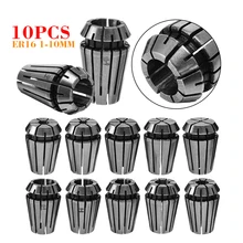 10pcs ER16 Spring Collets 1mm-10mm Spring Clamping Chuck Set for Industrial CNC Workholding Engraving & Milling Lathe Tools 10pcs ER16 Spring Collets 1mm-10mm Spring Clamping Chuck Set for Industrial CNC Workholding Engraving & Milling Lathe Tools
