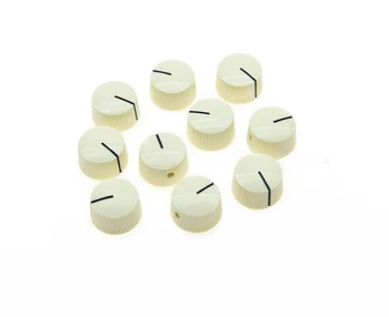 

KAISH A Set of 10pcs Vintage Style Ivory Barrel Guitar Amplifier Knobs