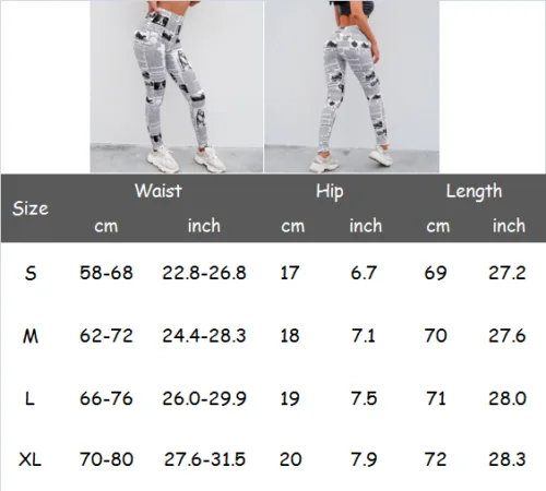 Американские женские спортивные штаны с высокой талией, с надписью, газетный принт, леггинсы для фитнеса бега, спортзала, эластичные брюки