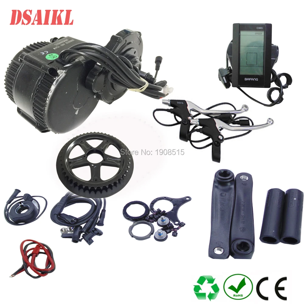 Top 36Volt ebike kit 36W 250W 8fun BBS01 mid-drive motor and bottle 36V 8Ah 10Ah 12Ah electric bicycle frame battery pack 2