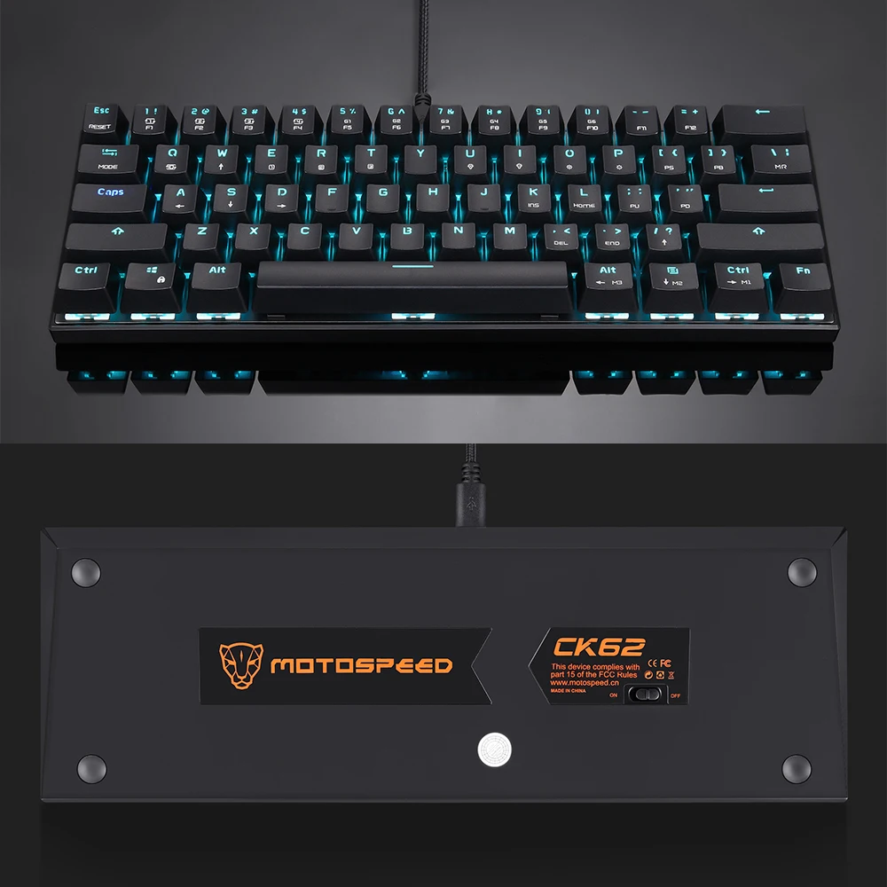 Motospeed CK62 BT3.0 USB Проводная клавиатура RGB механическая игровые клавиатуры для