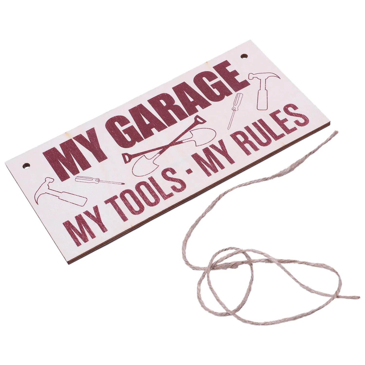 

New-My Garage My Tools My Rules Man Cave Shed Hanging Plaque Fathers Day Gift Sign