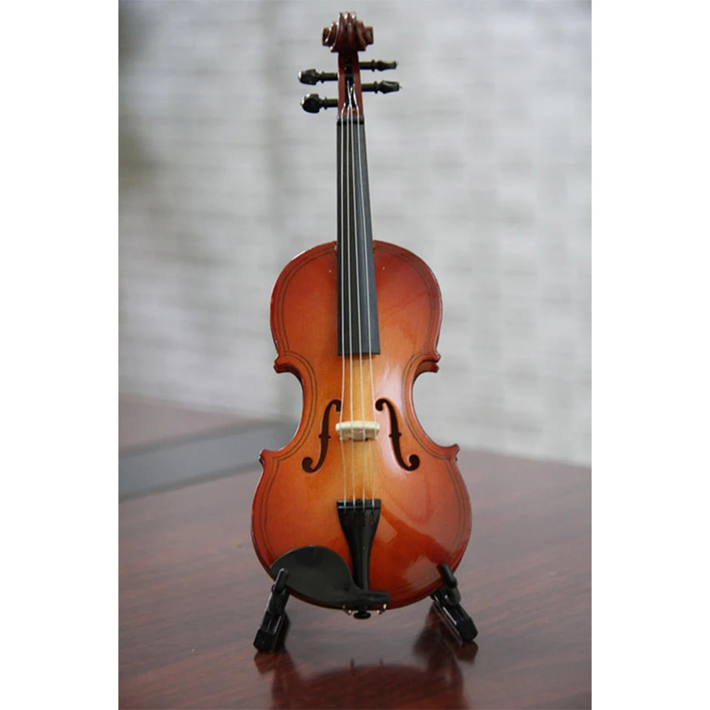 

Mini Violin Model Miniature Wooden Musical Instruments Decorative Ornaments Model for home decoration accessories dropshipping