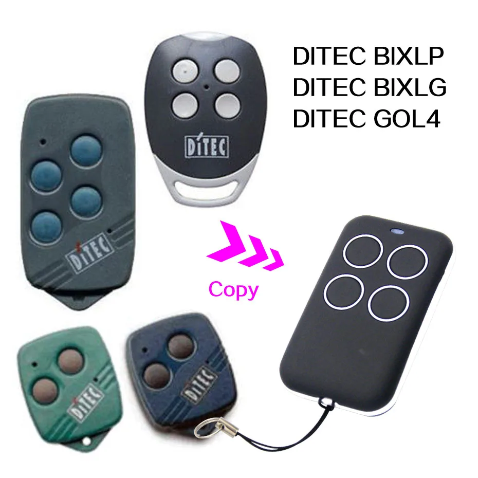 

DITEC BIXLP BIXLG GOL4 door remote control universal garage gate remote control DITEC remotes