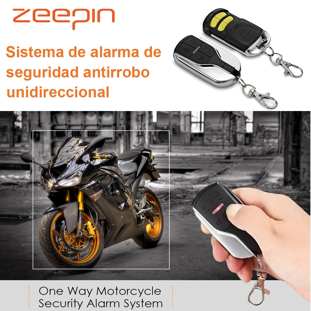 

12V Universal One Way Motorcycle Lock Unlock Alarm Vibration Reminding Anti-theft Security System Searching Mute for Home Motor