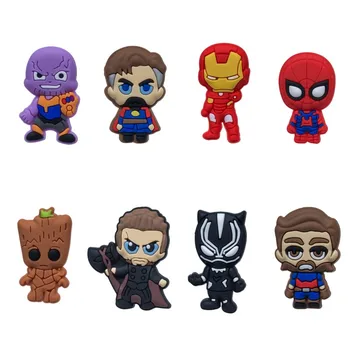 

8pcs/lot Avenger Infinity War Cartoon PVC Charm Stationery Hero Magnetic Stickers Blackboard Magnets Kids Gift Party Favors