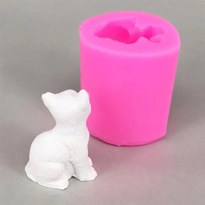

3D Cute Small Cat Animal Silicone Candle Soap Mold Chocolate Clay Crafts Molds Cake Mold Decorating Art Tools Candle Making