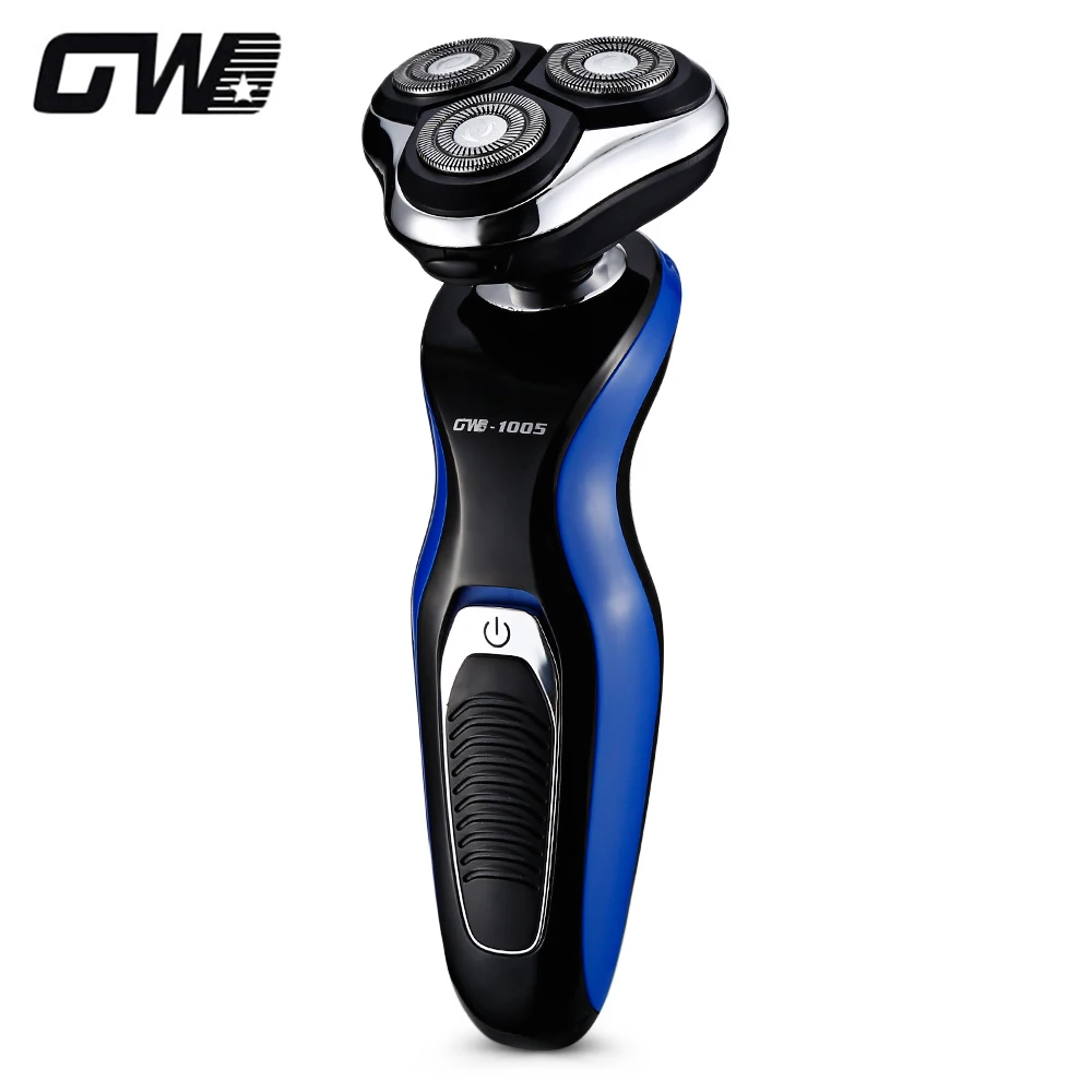 

GW - 1005 Washable 4D Direction Floating Cutting Men Electric Shaver Portable Triple Blade Rechargeable Shaving Machine