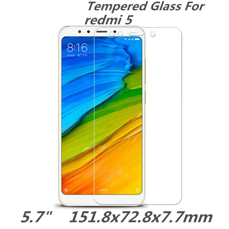Закаленное стекло для XIAOMI REDMI 5 экран 7 дюйма защитный чехол смартфона 2.5D HD на