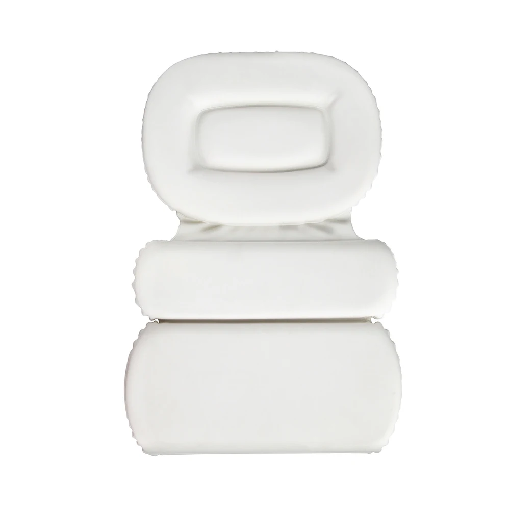 3 Panel Non slip Spa Bath Pillow Mat Thick Foam Bathtub Cushion with