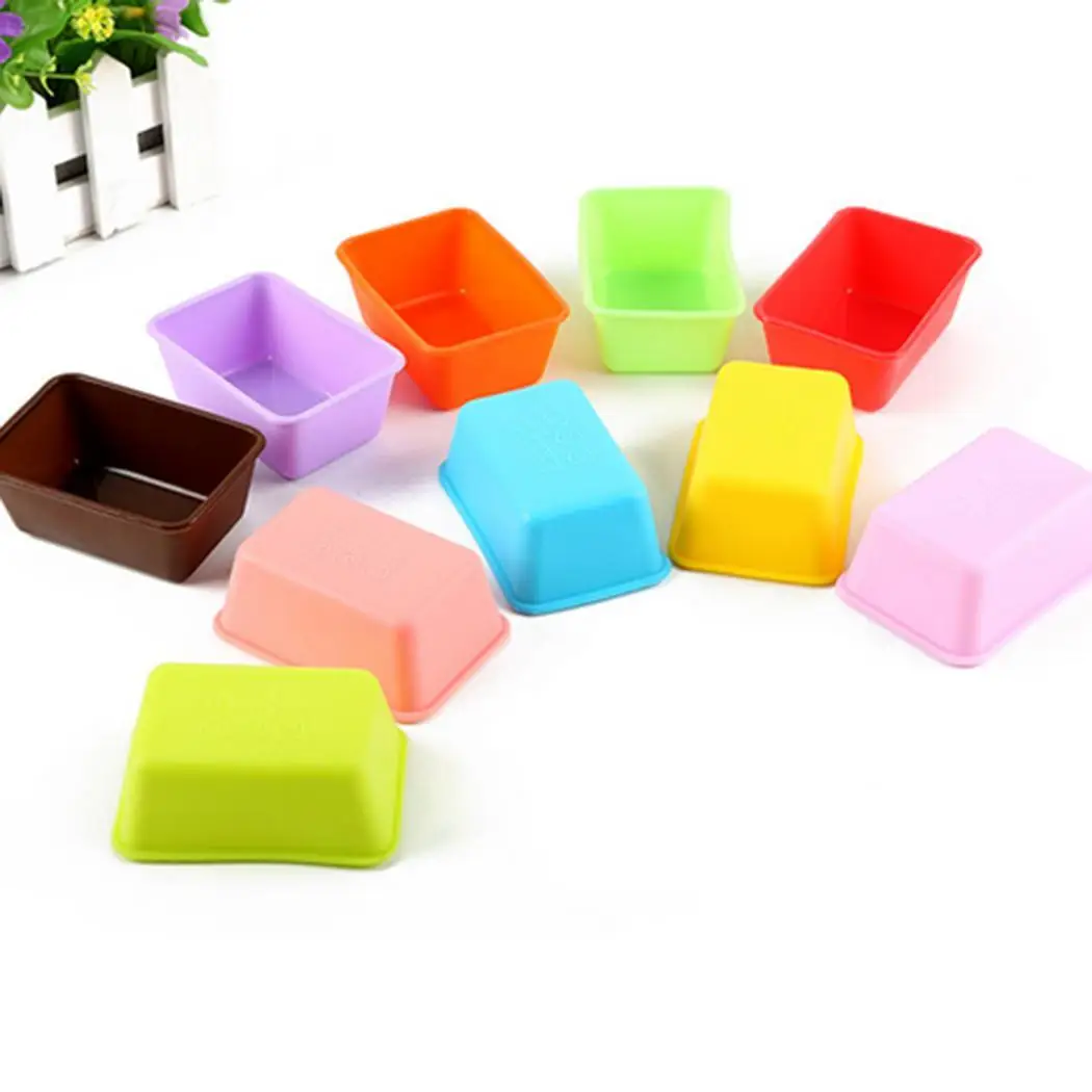 

Hot Sale Multi-color Rectangle 11g Small Stick Baking Color Candy Bread Silicone Rectangular DIY Non Mold Cake Mixed Toast