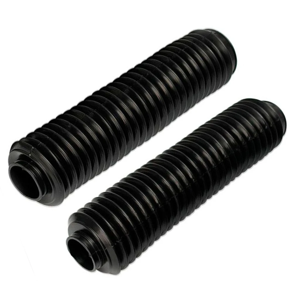 2X Black Motorbike Front Fork Shock Absorber Dust Cover Universal Motorcycle Accessoriesin