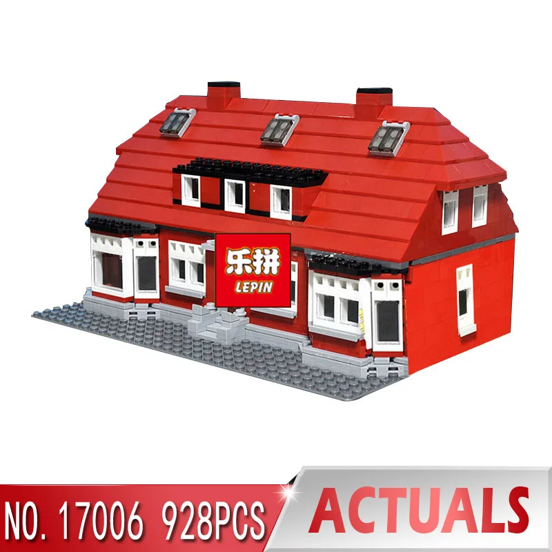 

New Lepin 17006 928Pcs Series The Red House Set 4000007 Education Building Kits Blocks Bricks Model Children Funny Toys Gift