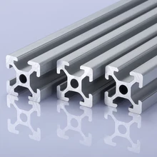 2pcs/lot 2020 Aluminum Profile 2020 Extrusion European Standard Anodized Linear Rail Aluminum Profile 2020 CNC 3D Printer Parts transkoot 20pcs aluminum gusset plate angle 1515 bracket for aluminum extrusion profile 1515 series for 3d printer
