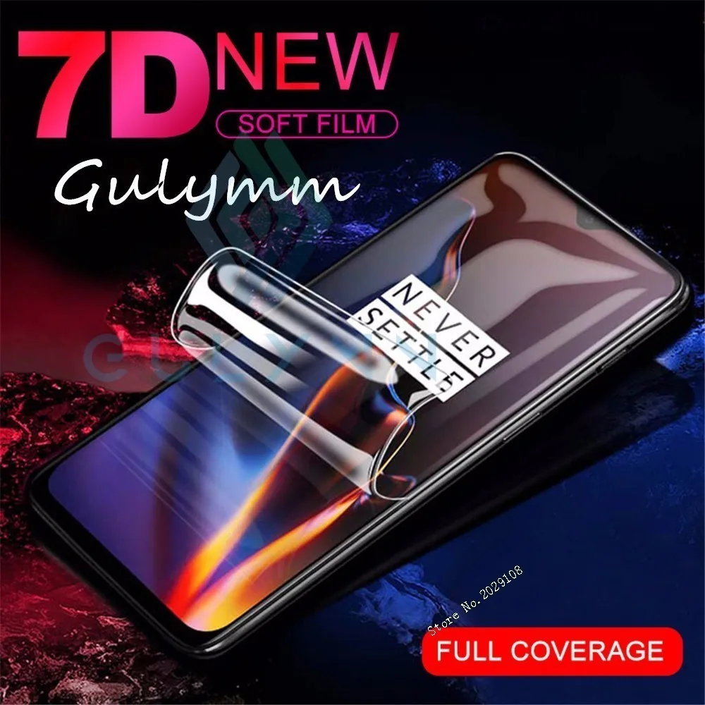 

7D Full Cover Soft Hydrogel Film For Oneplus 5T One Plus 5 T Screen Protector For Oneplus 6 On One Plus 6T HD Protective Film