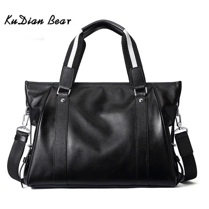 

KUDIAN BEA Men Briefcases Leather Vintage Handbag Briefcase Messenger Shoulder Crossbody Bag Men's Bag Business Bag BIG012PM49