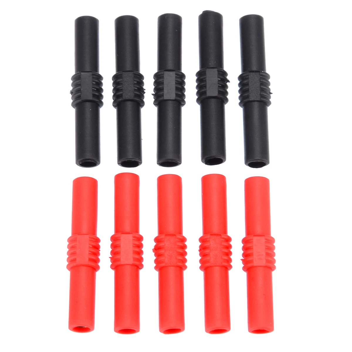 

10pcs New Insulated 4mm Banana Jack Connectors Female to Female Adapter Coupler Connector