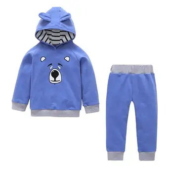 

Autumn Children Clothes Set Cartoon Print Boys Girls Costumes 2pcs/set Newborn Baby Hoodie Tops Pants Fashion Infant Clothing