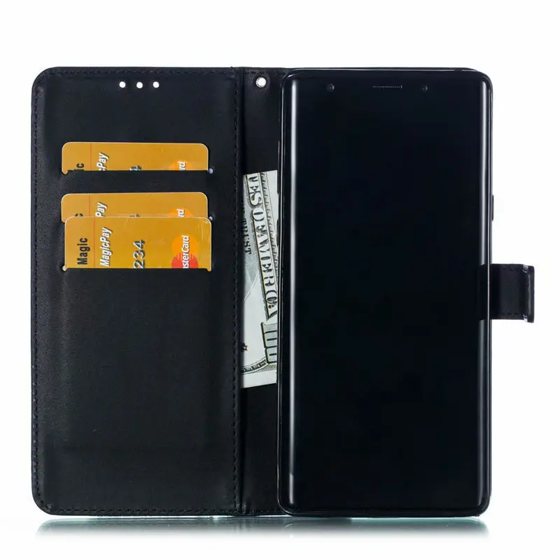 Флип чехол для Samsung Galaxy Note 9 8 5 3 S10 S10e S9 S8 A9 A8 A7 S4 S5 A3 A5 J3 J5 J7 кожаный бумажник с