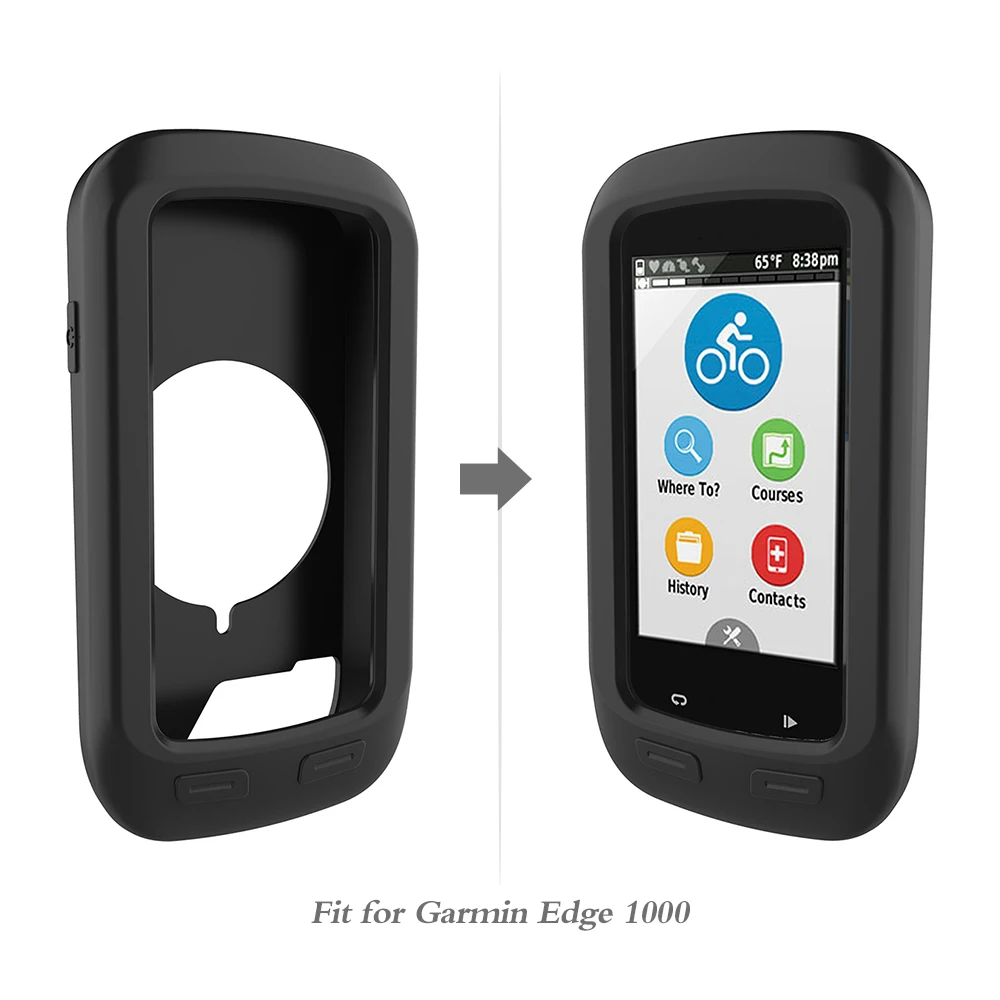 Силиконовый защитный чехол для велосипеда Garmin Edge 1000, сменный гелевый Чехол для велосипеда и компьютера, защитный чехол для экрана