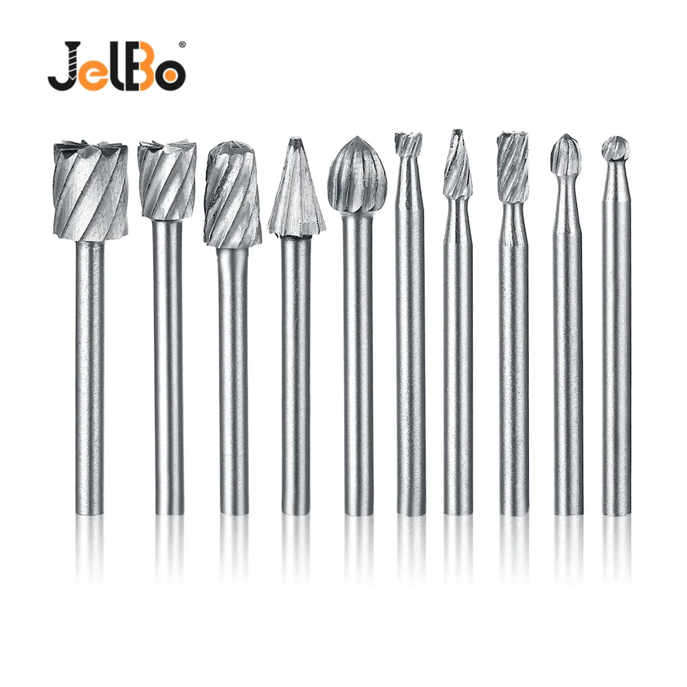 

JelBo Woodworking Drill Bit Milling Cutter Hole Saw Min Drill Bit Grinder Head Engraving Milling Tool Set Cutter Carving Knife