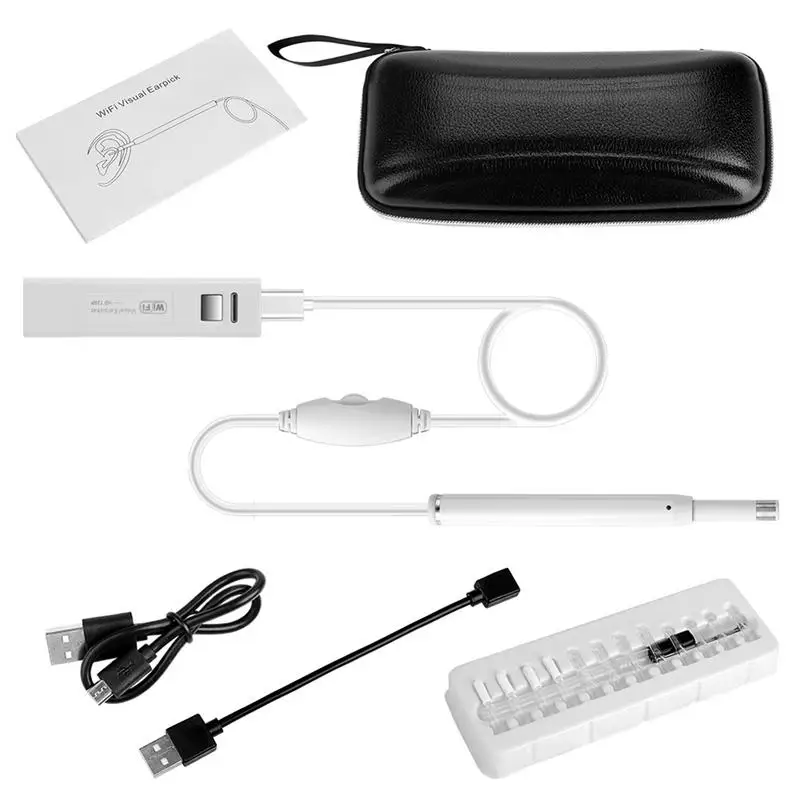 WiFi ушной эндоскоп беспроводная цифровая Otoscopy камера с USB чистящий инструмент для