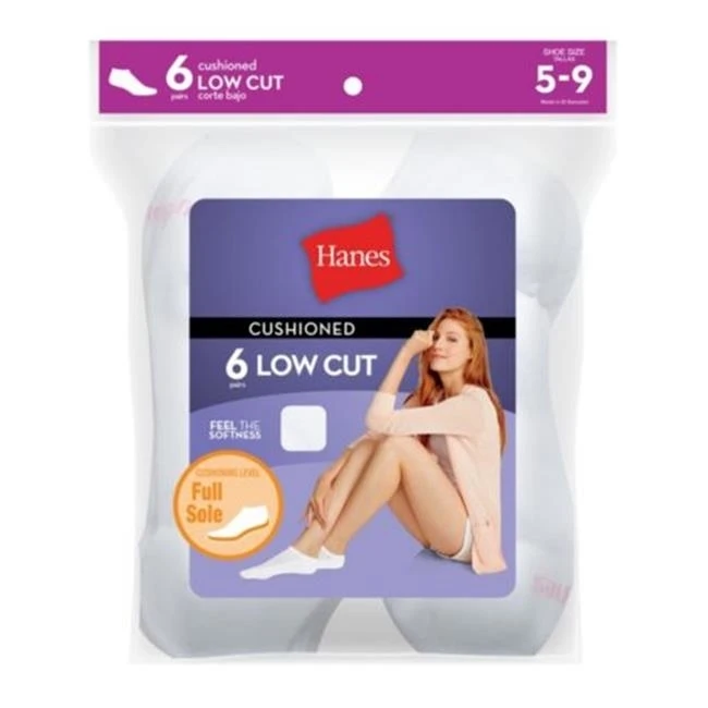 Hanes 38257688023 680-A6 женские Low Cut носки теплые Ассорти-6-6 Pack | Детская одежда и обувь