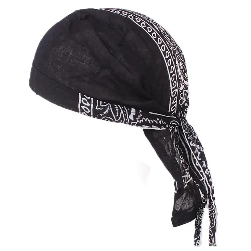 Cotton Head Scarf Summer Men Running Riding Bandana Headscarf Ciclismo Pirate Hat Hood Headband