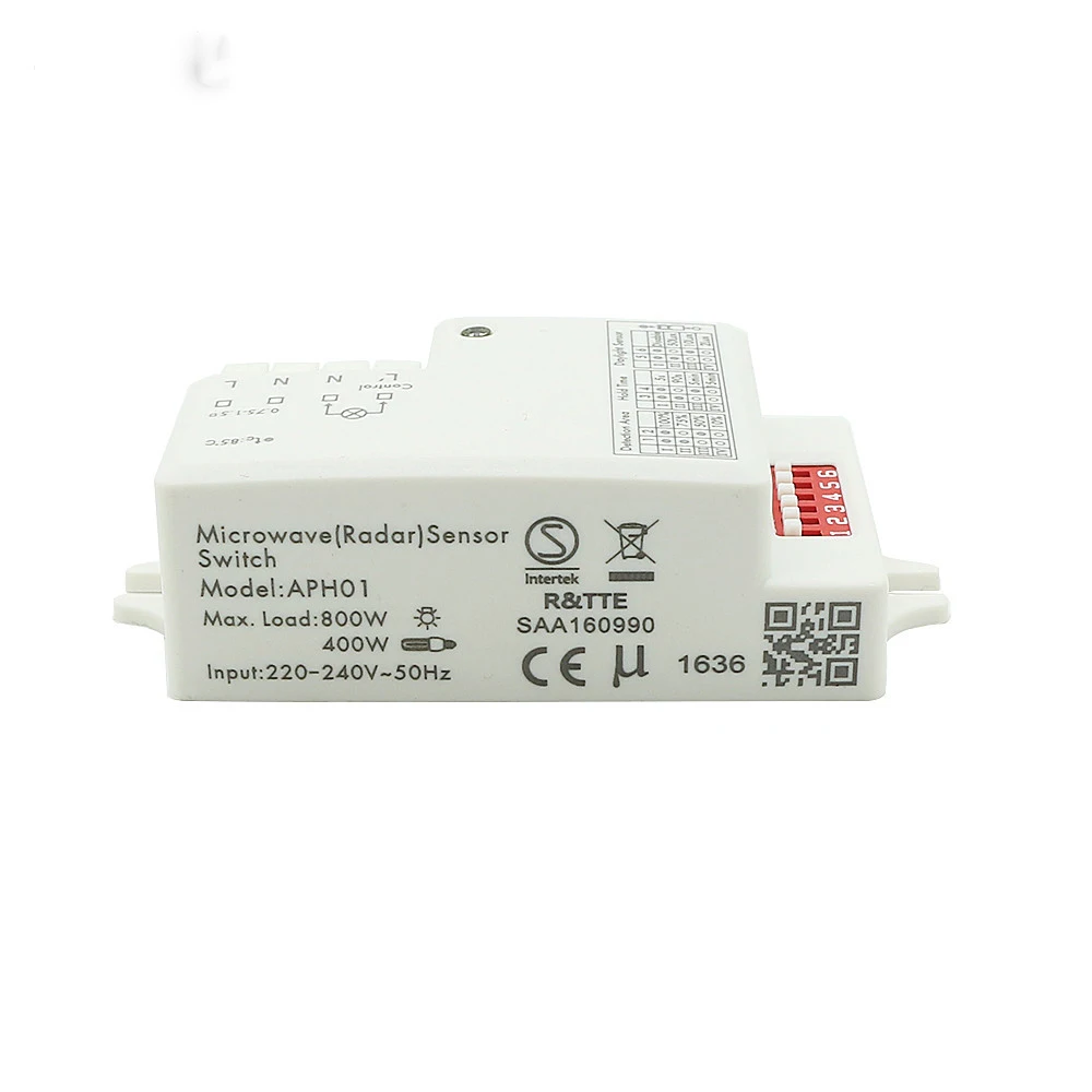

220V~240V 800W led Microwave Radar Sensor Switch Body Motion Detector Light Module Home Control PIR Infrared Ray 45