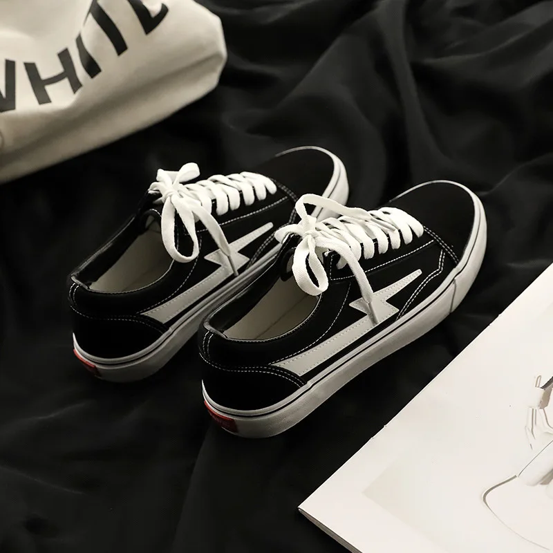 Autumn Trend Shoes Time Canvas Student Street Time Port Wind And Women Lovers-MLZ