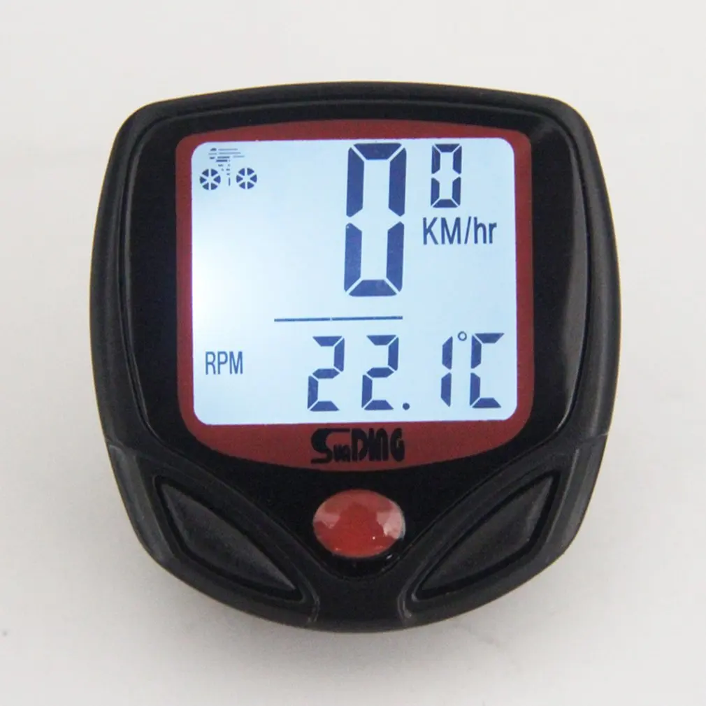 

SUNDING Bike Computer Speedometer Wireless Waterproof Bicycle Odometer Cycle Computer Multi-Function LCD Back-Light Display