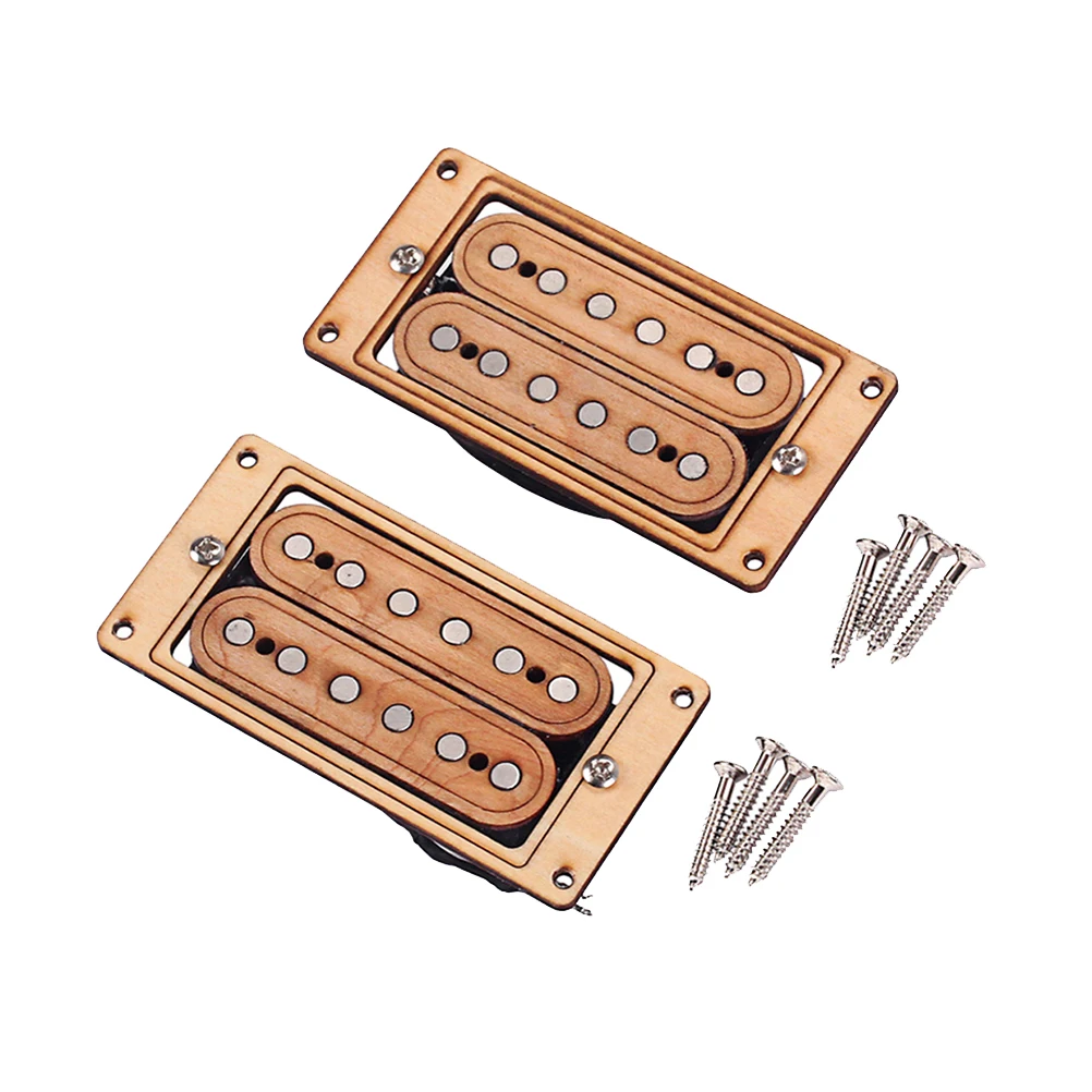 

2pcs Maple Guitar Pickup Set Guitar Humbucker Pickup Bridge and Neck for Electric Guitar Parts Replacement