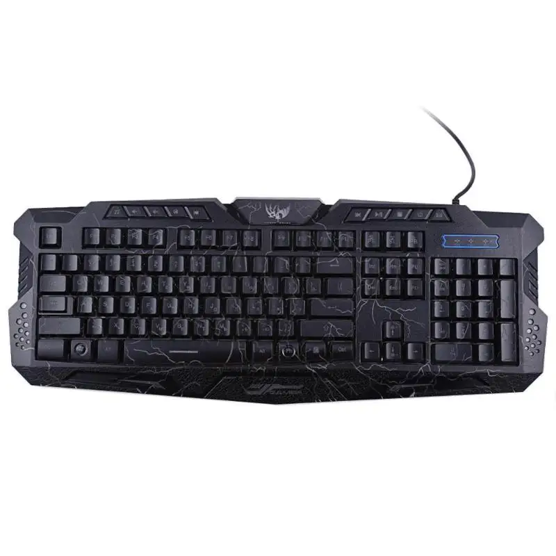 

A878 USB Wired Gaming Keyboard Russian Version 3 Colors Backlit Game Pad for Overwatch Keyboards for PC Computer Desktop