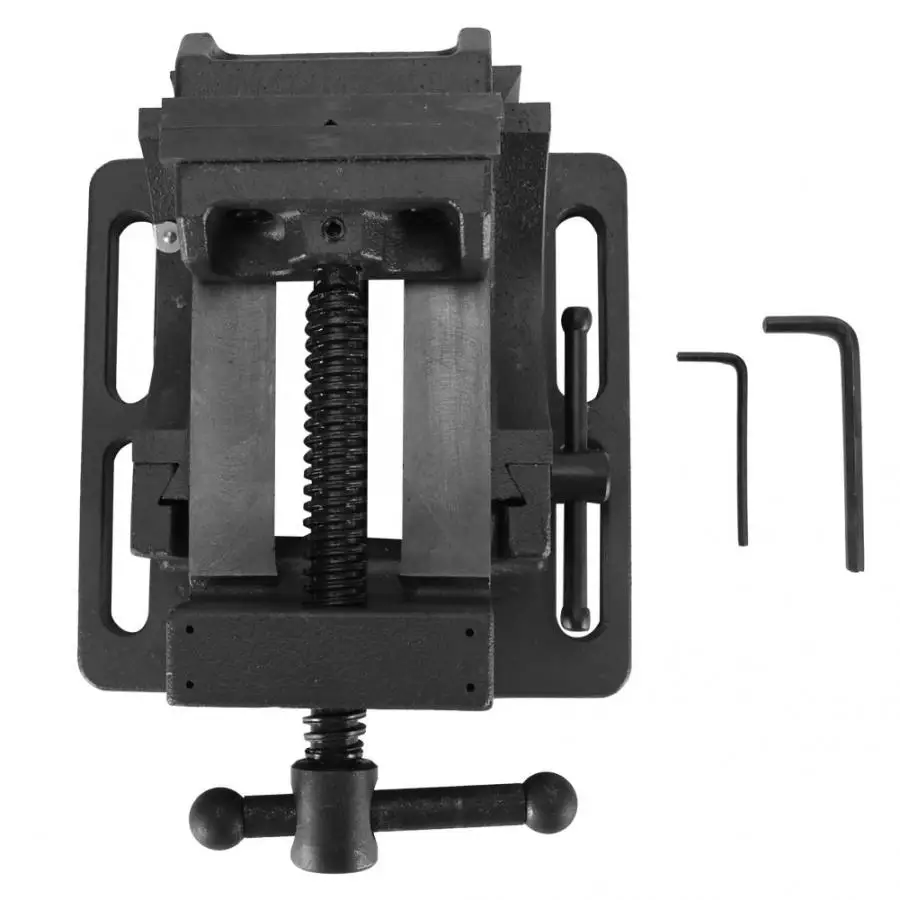 

3 inch Tilting Drill Press Vise 0-90 Degree Tilt Heavy Duty Guide Rod Bench Clamp Machine Tool Accessoories