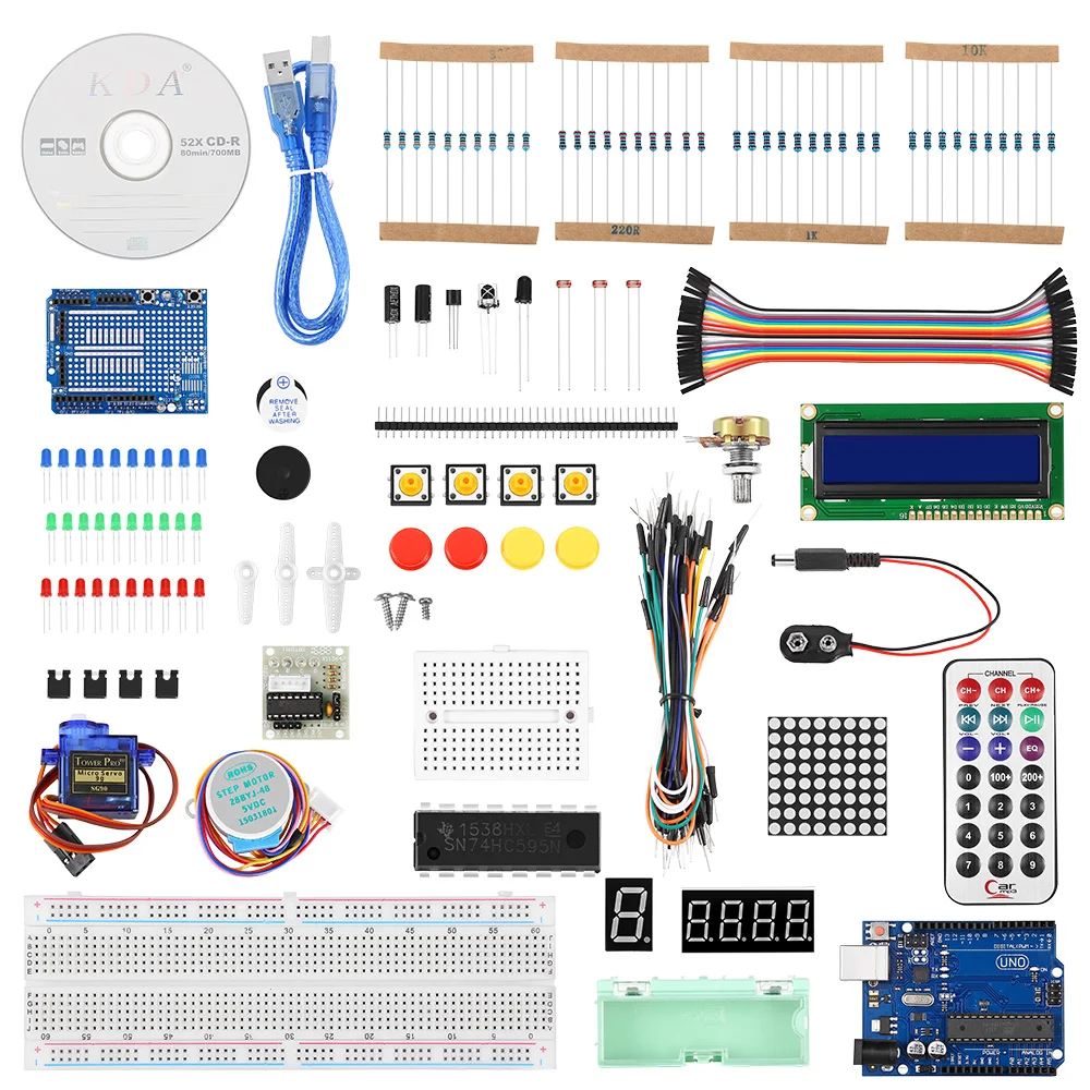 

UNO R3 Project Starter Kit Beginner For Arduino Portable Learning Suite With Retail Box Multifunctional Precise Hand Tool Sets