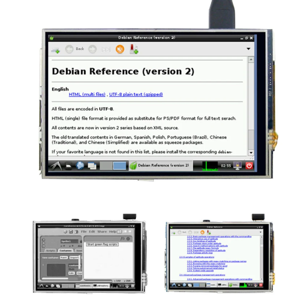 Акриловый чехол для Raspberry Pi 2 3 с сенсорным экраном 5 дюйма|Аксессуары
